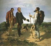 Gustave Courbet The Meeting or Bonjour,Monsieur Courbet France oil painting artist